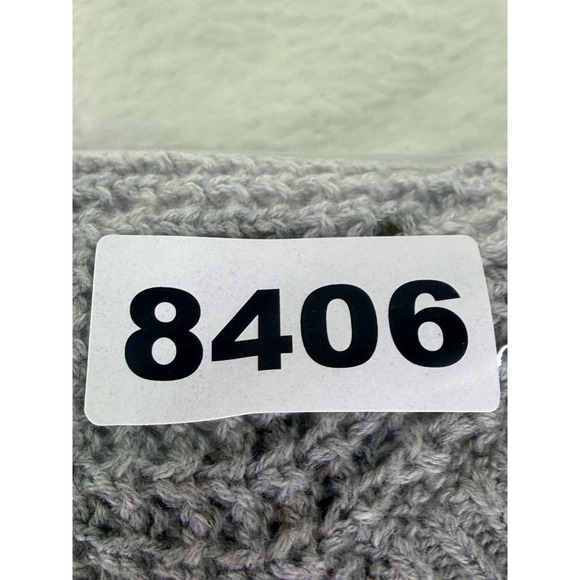 New J Crew Sweater Mens Small Color Block Gray Blue Chunky Knit Winter Preppy - Picture 10 of 10